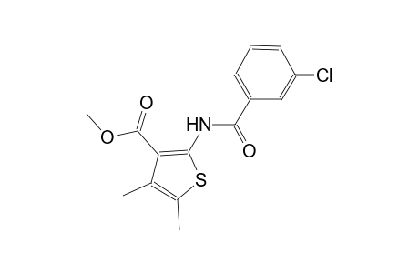 methyl 2-[(3-chlorobenzoyl)amino]-4,5-dimethyl-3-thiophenecarboxylate