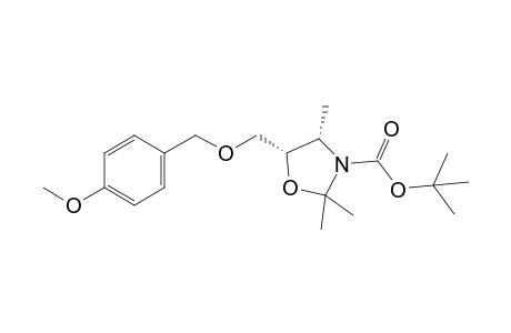 (4S,5S)-N-tert-Butyloxycarbonyl-5-(4-methoxybenzyloxymethyl)-2,2,4-trimethyloxazolidine