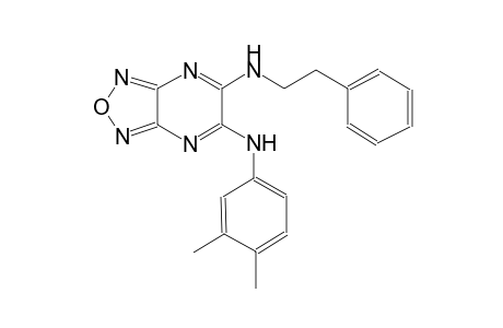 [1,2,5]oxadiazolo[3,4-b]pyrazine-5,6-diamine, N~5~-(3,4-dimethylphenyl)-N~6~-(2-phenylethyl)-