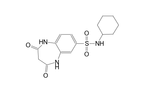 1H-1,5-benzodiazepine-7-sulfonamide, N-cyclohexyl-2,3,4,5-tetrahydro-2,4-dioxo-