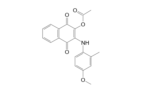 N-(4-Methoxy-2-methylphenyl)-2-acetoxy-3-amino-1,4-naphthoquinone