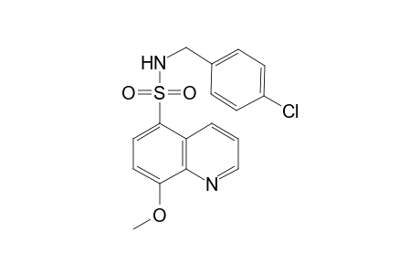 N-(4-chlorobenzyl)-8-methoxy-quinoline-5-sulfonamide