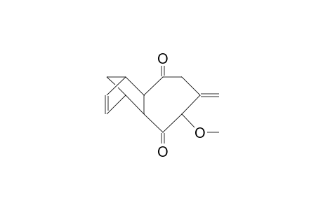 4-Methoxy-5-methylene-tricyclo(7.2.1.0/2,8/)dodec-10-ene-3,7-dione