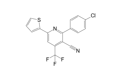 2-(4-chlorophenyl)-6-(2-thienyl)-4-(trifluoromethyl)nicotinonitrile