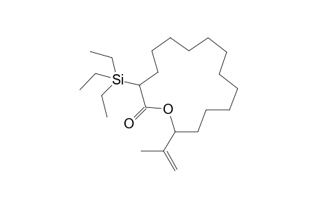 15-(prop-1-en-2-yl)-3-(triethylsilyl)oxacyclopentadecan-2-one