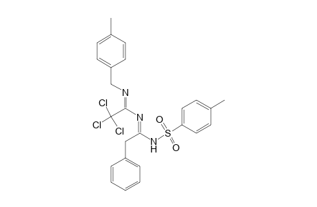 2,2,2-Trichloro-N'-(4-methylbenzyl)-N-[1-(4-methylphenylsulfonamido)-2-phenylethylidene]acetimidamide