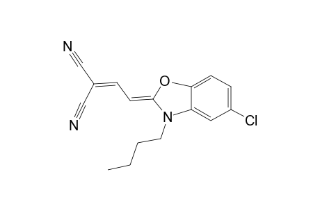 Propanedinitrile, 2-[2-(3-butyl-5-chloro-2(3H)-benzoxazolylidene)ethylidene]-