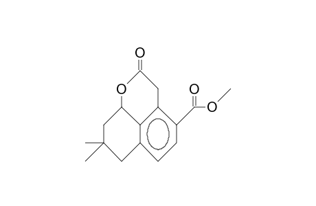 2,3,7,8,9,9a-Hexahydro-2-oxo-4-methoxycarbonyl-8,8-dimethyl-naphtho(1,8-bc)pyran