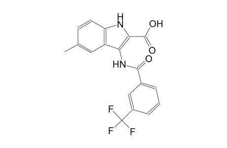 5-methyl-3-{[3-(trifluoromethyl)benzoyl]amino}-1H-indole-2-carboxylic acid
