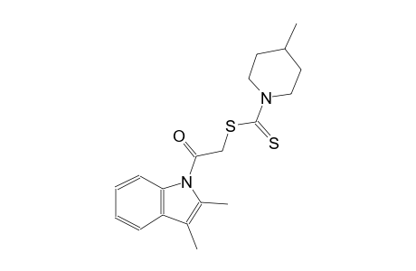 2-(2,3-dimethyl-1H-indol-1-yl)-2-oxoethyl 4-methyl-1-piperidinecarbodithioate