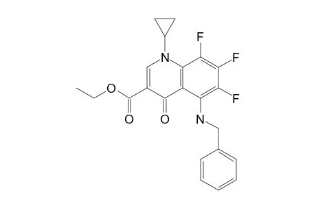 5-(BENZYL-AMINO)-1-CYCLOPROPYL-6,7,8-TRIFLUORO-4-OXO-1,4-DIHYDRO-QUINOLINE-3-CARBOXYLIC-ACID-ETHYLESTER