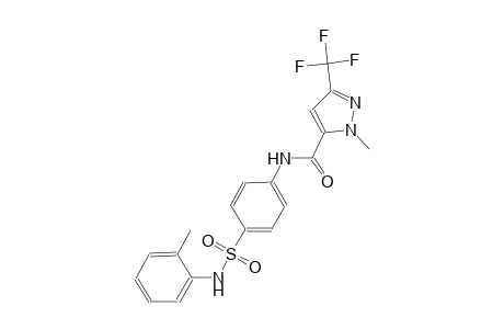 1-methyl-N-[4-(2-toluidinosulfonyl)phenyl]-3-(trifluoromethyl)-1H-pyrazole-5-carboxamide