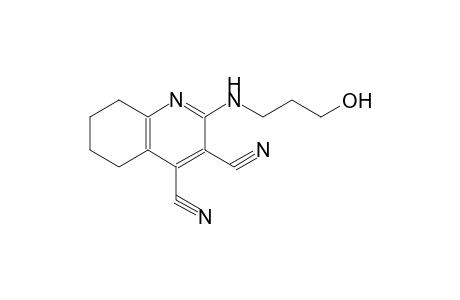 3,4-quinolinedicarbonitrile, 5,6,7,8-tetrahydro-2-[(3-hydroxypropyl)amino]-