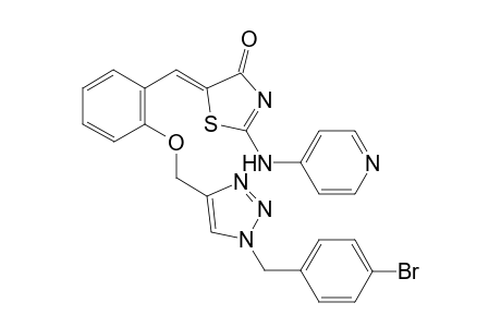 (Z)-5-(2-((1-(4-Bromobenzyl)-1H-1,2,3-triazol-4-yl)methoxy)benzylidene)-2-(pyridin-4-ylamino)thiazol-4(5H)-one