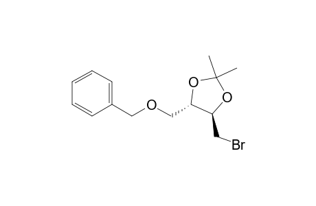 (4R,5S)-4-(bromomethyl)-2,2-dimethyl-5-(phenylmethoxymethyl)-1,3-dioxolane