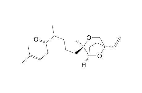 2-Nonen-5-one, 9-(5-ethenyl-2-methyl-3,8-dioxabicyclo[3.2.1]oct-2-yl)-2,6-dimethyl-, [1R-[1.alpha.,2.beta.(R*),5.alpha.]]-