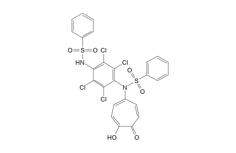 N-(4-HYDROXY-5-OXO-1,3,6-CYCLOHEPTATRIEN-1-YL)-N,N'-(TETRACHLORO-p-PHENYLENE)BISBENZENESULFONAMIDE