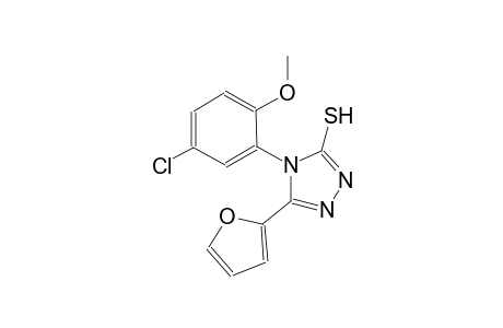 4-(5-chloro-2-methoxyphenyl)-5-(2-furyl)-4H-1,2,4-triazol-3-yl hydrosulfide