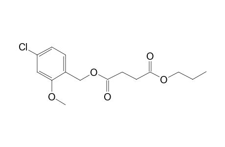 Succinic acid, 2-methoxy-4-chlorobenzyl propyl ester