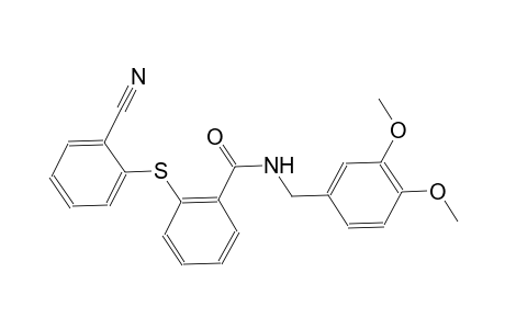 benzamide, 2-[(2-cyanophenyl)thio]-N-[(3,4-dimethoxyphenyl)methyl]-