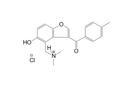 [5-hydroxy-3-(4-methylbenzoyl)-1-benzofuran-4-yl]-N,N-dimethylmethanaminium chloride