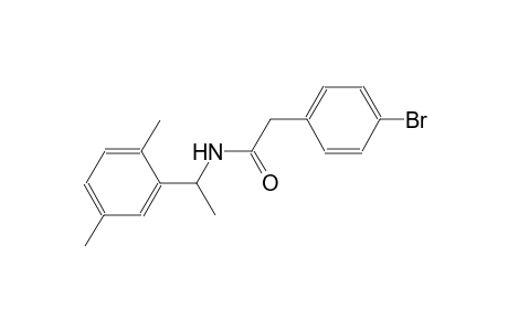 2-(4-bromophenyl)-N-[1-(2,5-dimethylphenyl)ethyl]acetamide
