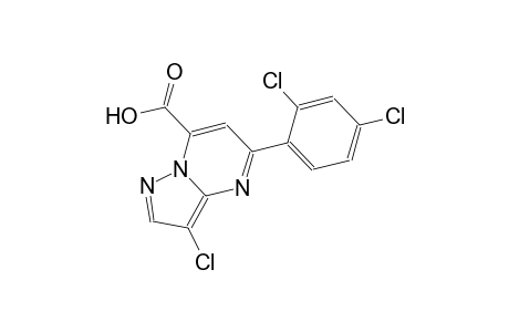 pyrazolo[1,5-a]pyrimidine-7-carboxylic acid, 3-chloro-5-(2,4-dichlorophenyl)-