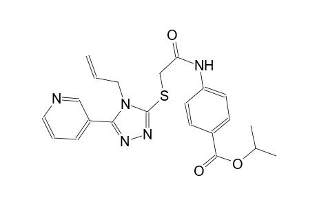 benzoic acid, 4-[[[[4-(2-propenyl)-5-(3-pyridinyl)-4H-1,2,4-triazol-3-yl]thio]acetyl]amino]-, 1-methylethyl ester