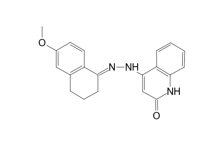 N-[(Quinolin-2(1H)-one-4-yl]-N'-[1-(6-methoxy-1,2,3,4-tetrahydroaphthylidene)]hydrazine