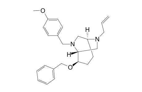 (+)-(1R,2R,5S)-6-Allyl-2-benzyloxy-8-(4-methoxybenzyl)-6,8-diazabicyclo[3.2.2]nonane