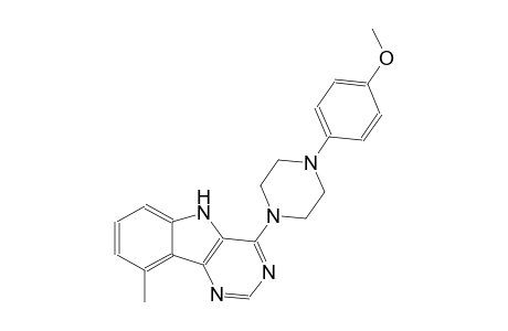 4-[4-(4-methoxyphenyl)-1-piperazinyl]-9-methyl-5H-pyrimido[5,4-b]indole