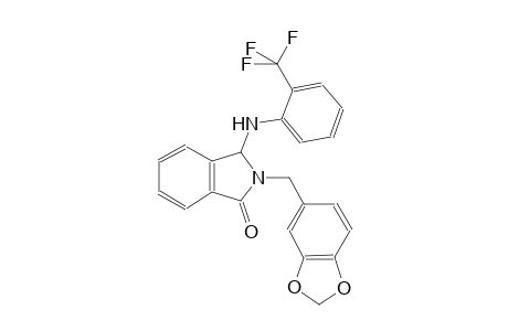 1H-isoindol-1-one, 2-(1,3-benzodioxol-5-ylmethyl)-2,3-dihydro-3-[[2-(trifluoromethyl)phenyl]amino]-