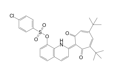 2(E)-4,6-Di(tert-butyl)-2-[8-(4-chlorophenylsulfonyloxy)quinolin-(1H)-ylidene]cyclohepta-4,6-diene-1,3-dione