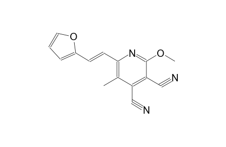 3,4-pyridinedicarbonitrile, 6-[(E)-2-(2-furanyl)ethenyl]-2-methoxy-5-methyl-
