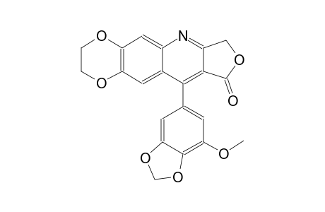 10-(7-Methoxy-1,3-benzodioxol-5-yl)-2,3-dihydro[1,4]dioxino[2,3-g]furo[3,4-b]quinolin-9(7H)-one