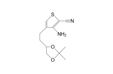 3-Amino-2-cyano-4-(3,4-isopropylidenedioxy-butyl)-thiophene