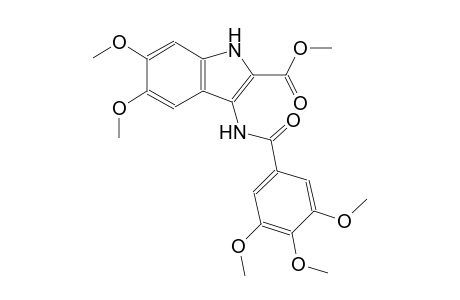 methyl 5,6-dimethoxy-3-[(3,4,5-trimethoxybenzoyl)amino]-1H-indole-2-carboxylate