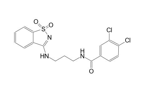 benzamide, 3,4-dichloro-N-[3-[(1,1-dioxido-1,2-benzisothiazol-3-yl)amino]propyl]-