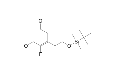 3-[2-(TERT.-BUTYLDIMETHYLSILANYLOXY)-ETHYL]-2-FLUOROPENT-2-ENE-1,5-DIOL