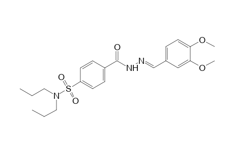 p-(dipropylsulfamoyl)benzoic acid, veratrylidenehydrazide
