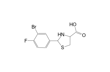 4-thiazolidinecarboxylic acid, 2-(3-bromo-4-fluorophenyl)-