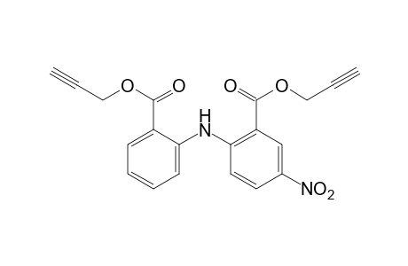 5-nitro-2,2'-iminodibenzoic acid, di-2-propynyl ester