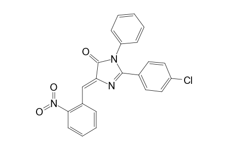1-PHENYL-2-(PARA-CHLOROPHENYL)-(4E)-(ORTHO-NITROPHENYLIDENE)-2-IMIDAZOLIN-5-ONE