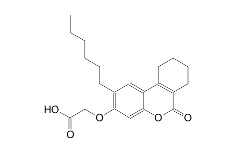 acetic acid, [(2-hexyl-7,8,9,10-tetrahydro-6-oxo-6H-dibenzo[b,d]pyran-3-yl)oxy]-