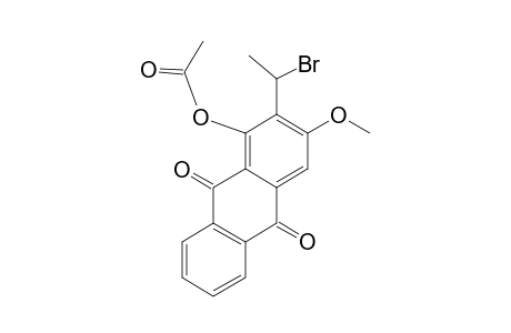 (+-)-1-(Acetoxy)-2-(1-bromoethyl)-3-methoxyanthraquinone