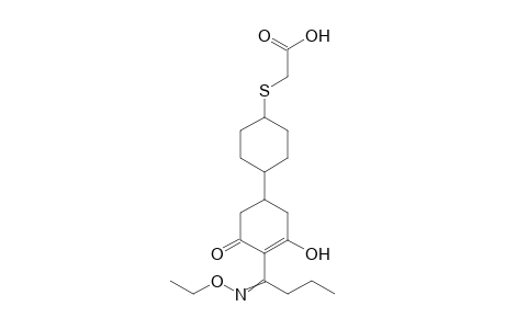 Acetic acid, [[4-[4-[1-(ethoxyimino)butyl]-3-hydroxy-5-oxo-3-cyclohexen-1-yl]cyclohexyl]thio]-