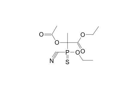 O-ETHYL-(1-ACETOXY-1-ETHOXYCARBONYLETHYL)CYANOTHIONPHOSPHONATE