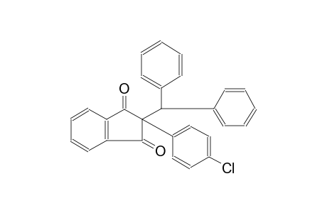 1H-indene-1,3(2H)-dione, 2-(4-chlorophenyl)-2-(diphenylmethyl)-