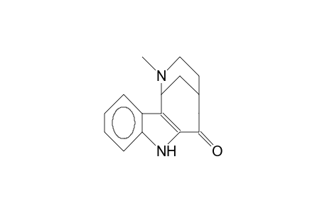 11-Methyl-6-oxo-10,8-(1-aza-propano)-5,6,7,8,9,10-hexahydro-cyclohept(B)indole