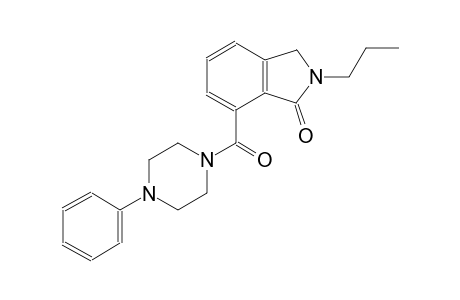 7-[(4-phenyl-1-piperazinyl)carbonyl]-2-propyl-1-isoindolinone